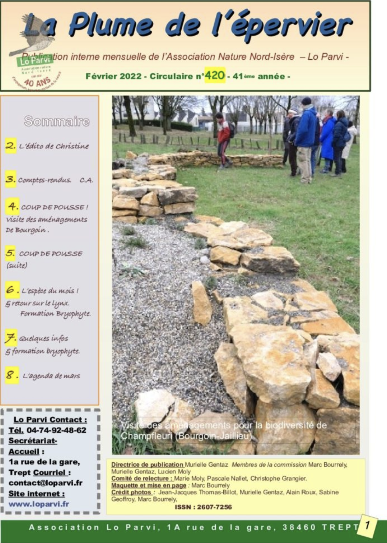 circulaire fevrier 2022 lo parvi