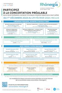 calendrier concertation préalable Rhônergia